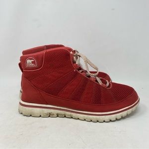 Sorel Women’s Tivoli Go High Red High Top Sneaker Boot Size 8.5